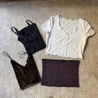 Pack 4 Camisetas Zara Mujer Talla S