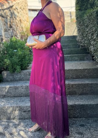 Vestido Tintoretto Morado Talla L