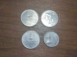 Set de 2 Monedas de Eslovaquia