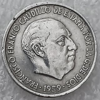 10 Centimos 1959 Franco - Aluminio - Original