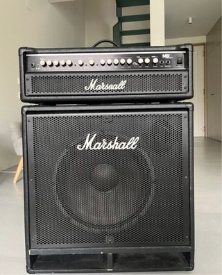 Amplificador de Bajo Marshall MB450H + MBC115