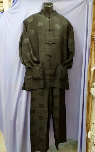 Traje Tai Chi Negro Estampado