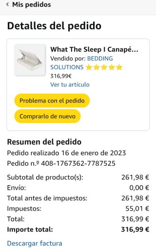 Canapé 105x190 Blanco What The Sleep