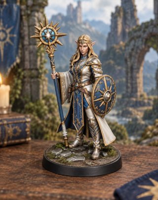Figura Cleriga Elfa D&D rol