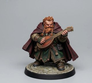 Figura Bardo enano D&D rol