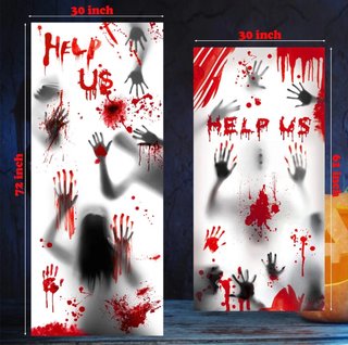 2 Láminas Decorativas Ventana Halloween