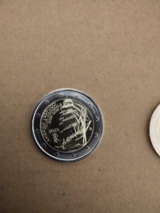 Moneda 2 Euros Italia 2025 Amerigo Vespucci