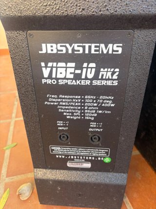 Altavoces JB Systems Vibe-10 MK2