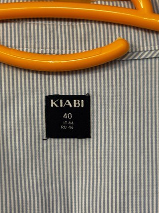 Camisa de rayas azules Kiabi Talla M