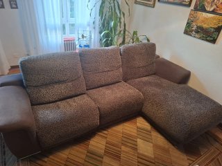 Sofá Chaiselongue Gris 2,90m