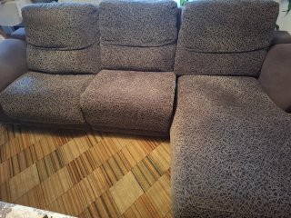Sofá Chaiselongue Gris 2,90m