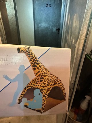 Tienda campaña infantil jirafa