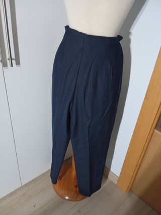 Pantalón Zara Azul Oscuro Talla XL de vestir