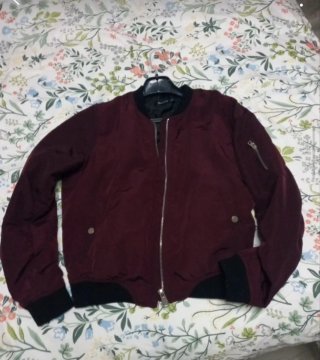 Cazadora Bomber Stradivarius Granate