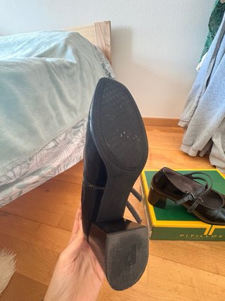 Zapatos de Tacón Pitillos Charol Negro