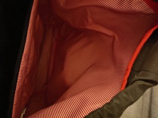 Mochila Herschel Negra con Detalles Marrones