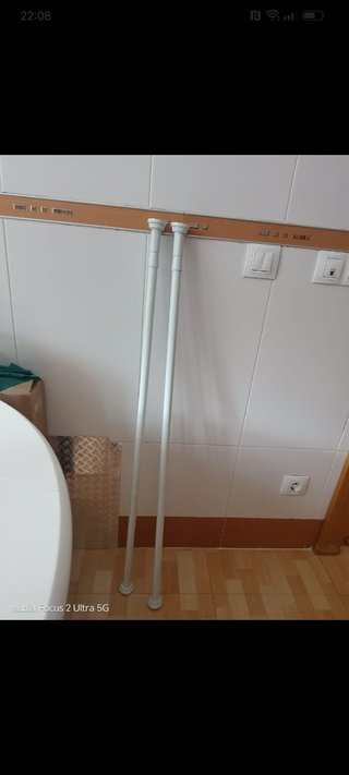 Barra extensible cortina ducha universal