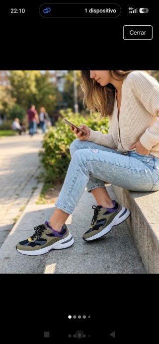 Zapatillas Desigual verdes y moradas