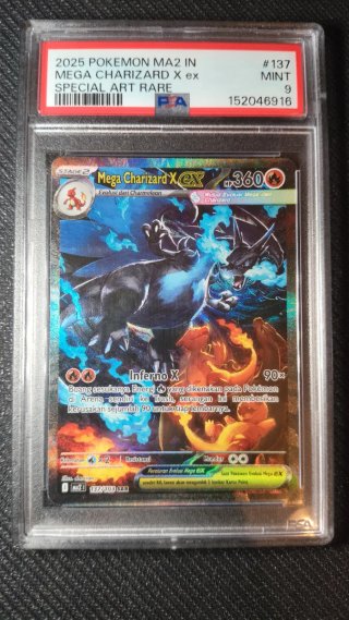 Carta Pokémon de Indonesia Mega Charizard X ex PSA