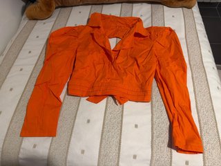 Blusa Naranja, manga larga y corta