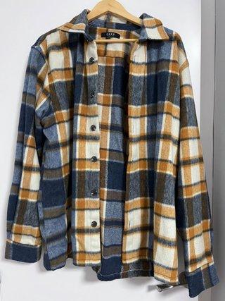 Camisa SMOO cuadros azul y marrón
