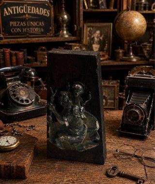 Bloque de Imprenta Vintage con Relieve