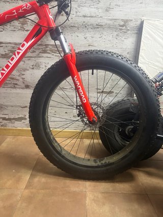 Bicicleta Ruedas Anchas Roja