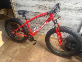 Bicicleta Ruedas Anchas Roja