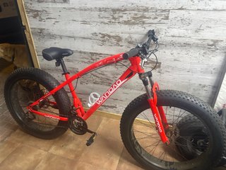 Bicicleta Ruedas Anchas Roja