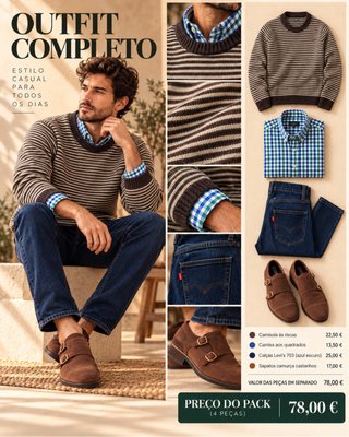 Conjunto Casual 4 Peças