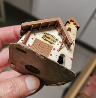 Maqueta H0 miniatura capilla iglesia escala 1:87