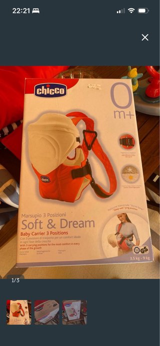 Mochila Porta Bebé Chicco Soft & Dream