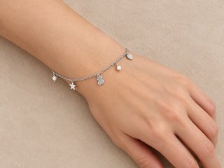 Pulsera Tous con Charms y Perlas