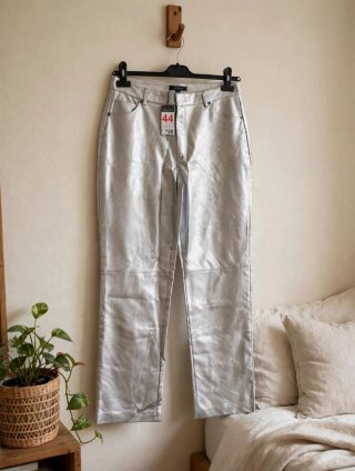 Pantalones Plateados Primark Talla 44