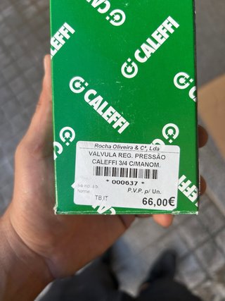 Válvula Redutora de Pressão Caleffi 3/4