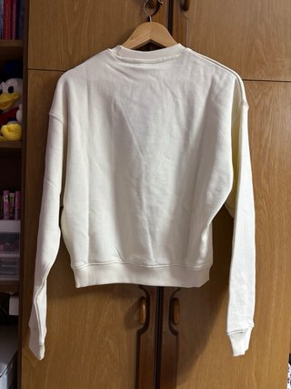 Sudadera Reebok Classic Crema y Granate XS