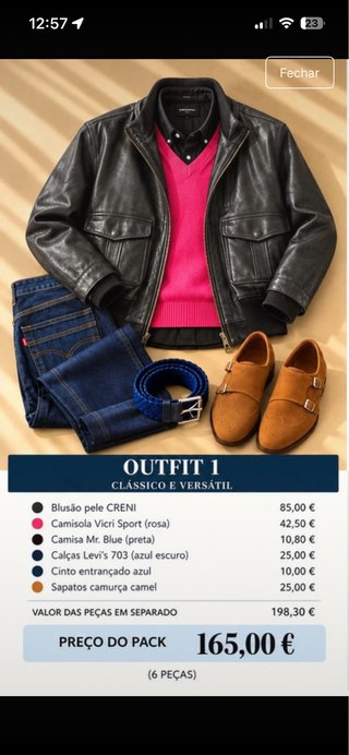 Conjunto Casual 6 Peças