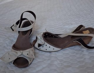 Lote de sandalias de tacón, zapatos y botas, n° 40