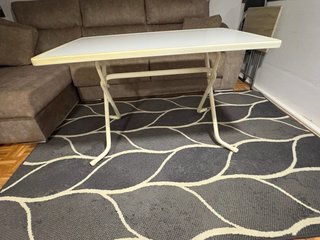 Mesa Auxiliar Plegable Blanca