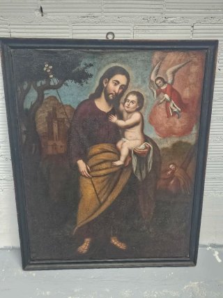 Cuadro Antiguo Óleo sobre Lienzo