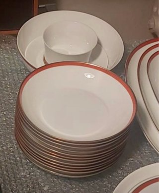 Vajilla Porcelana Bidasoa Filo Dorado