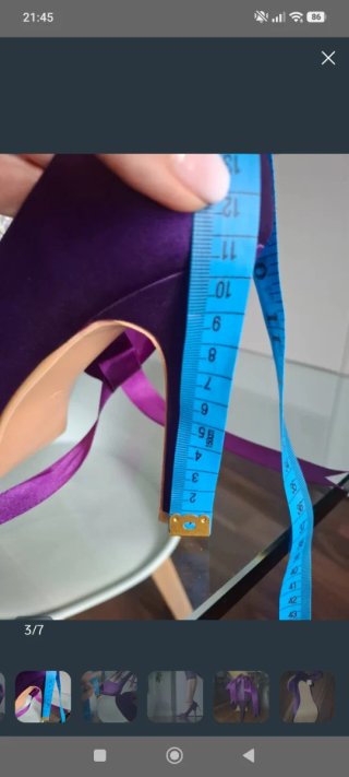 Zapatos de fiesta morados con plataforma