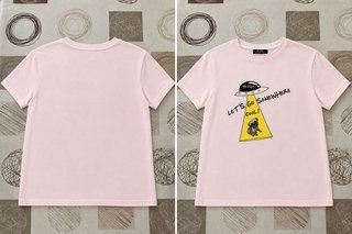 Camiseta Rosa Bershka Estampada