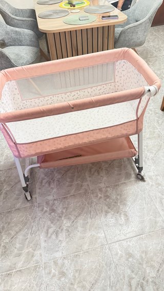Cuna Colecho Rosa (Rueda Reparada)