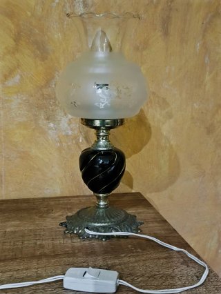 Lámpara antigua Quinqué Eléctrica Vintage