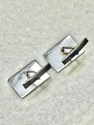 Gemelos de Plata Diseño Geométrico