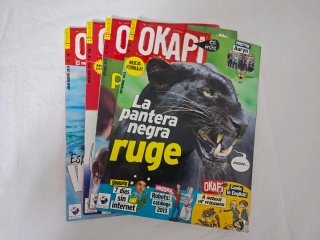 4 ejemplares de la Revista Okapi
