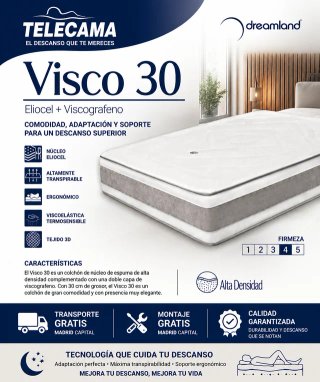 Colchón V30 Grafeno 180x190 viscoelástico