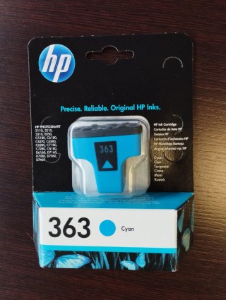 Cartucho Tinta HP 363 Cyan