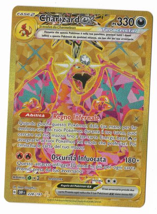 Pokemon Charizard EX Oro 228/197 Teracristal ITA